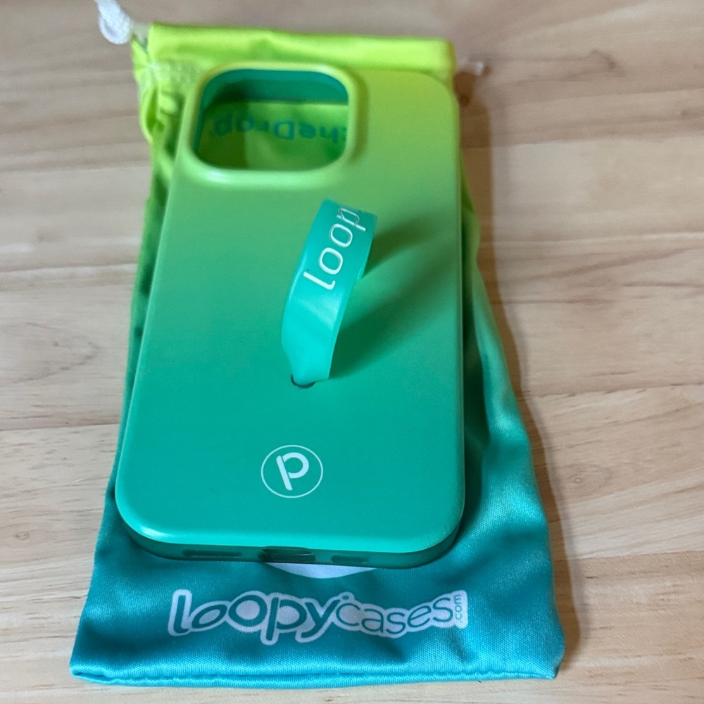 Loopy Case Vibrant Green iPhone 14 Pro Case